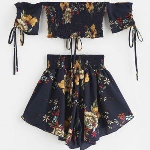 Zaful Women’s two piece off shoulder set